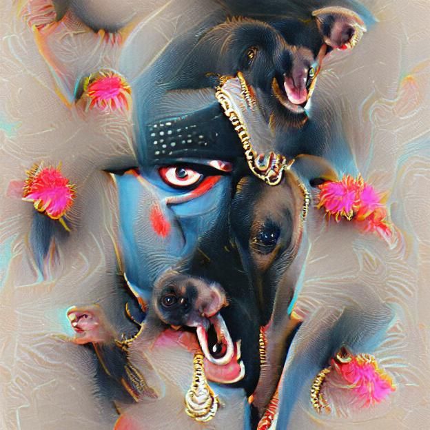 AI Generated Image of the Hindu Goddess Kali