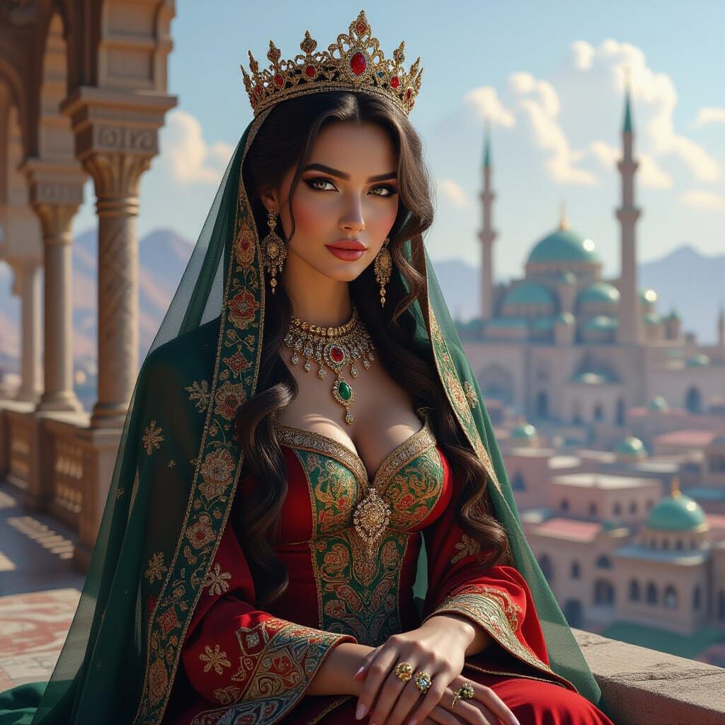 Queen in 1645 Northern Iraq, Fantasy Concept Art