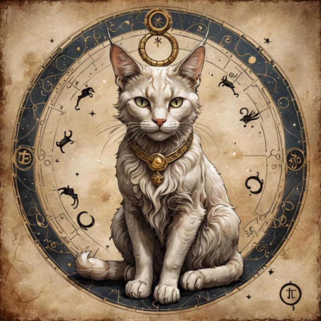 Capricorn Zodiac Sign as a Cat