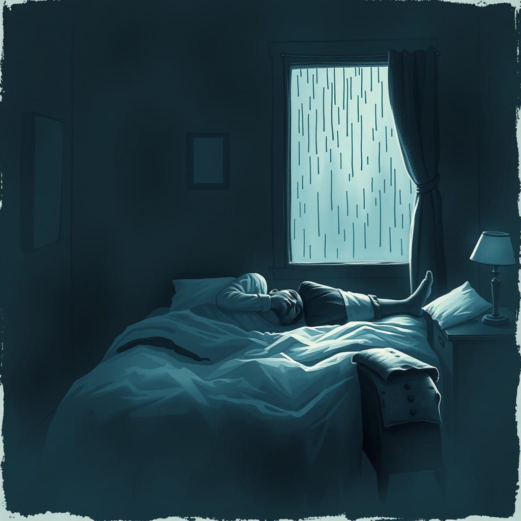 Cozy Bedroom Sanctuary at Midnight