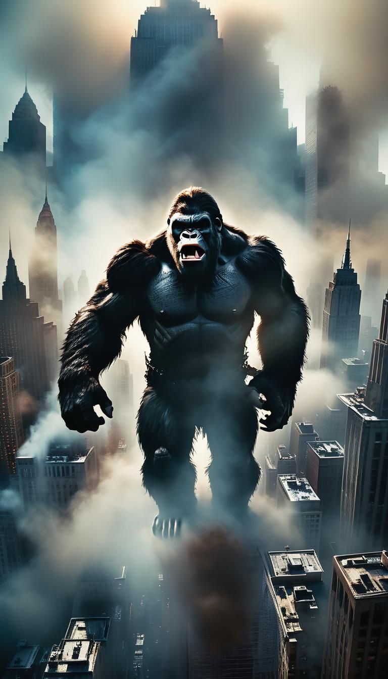 King Kong Roars Atop Empire State Building