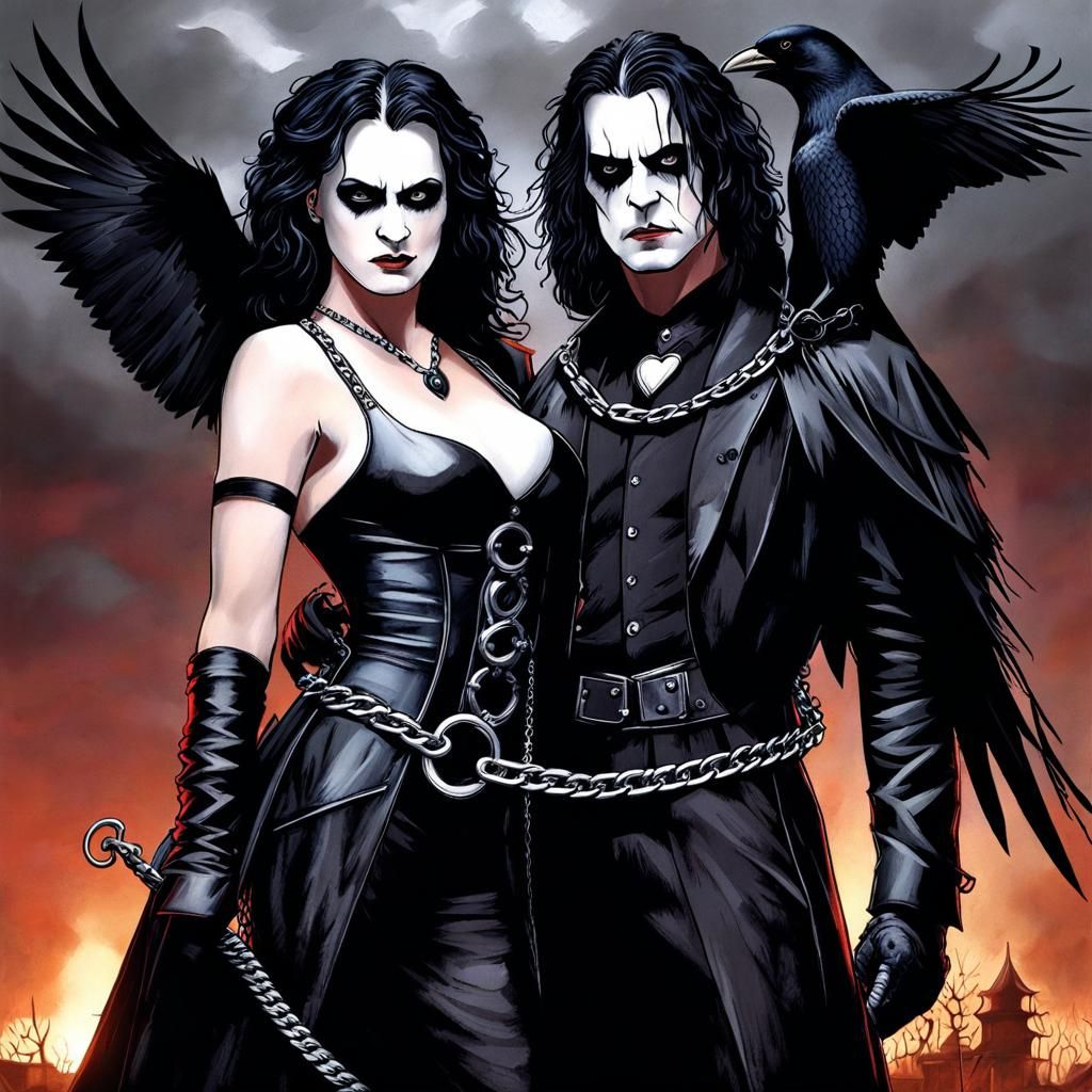 Couple, Eric Draven And Shelly   ,The Crow , Gothic couple o...