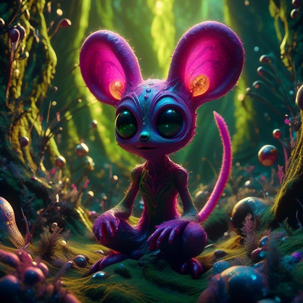 Goblin in Swampland: Detailed Matte Painting