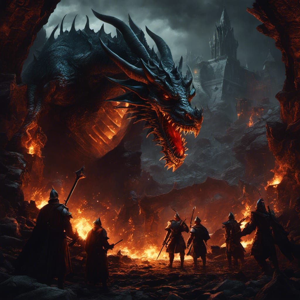 Dragons of War: Dark Fantasy Concept Art