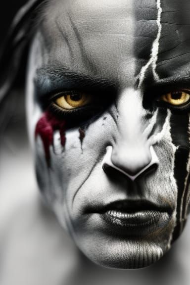 Lobo Portrait in Digital Art Style