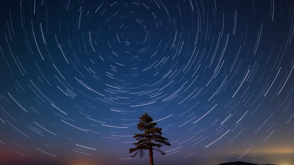 Celestial Dance: Long Exposure Night Sky Photography