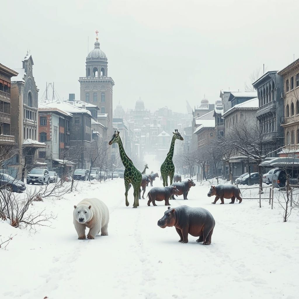 Post-Apocalyptic Teheran: Majestic Wildlife Roams Deserted C...