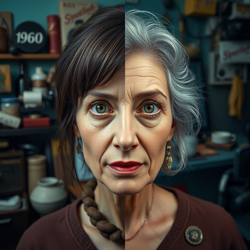 Woman's Life: A Split Portrait Through Time