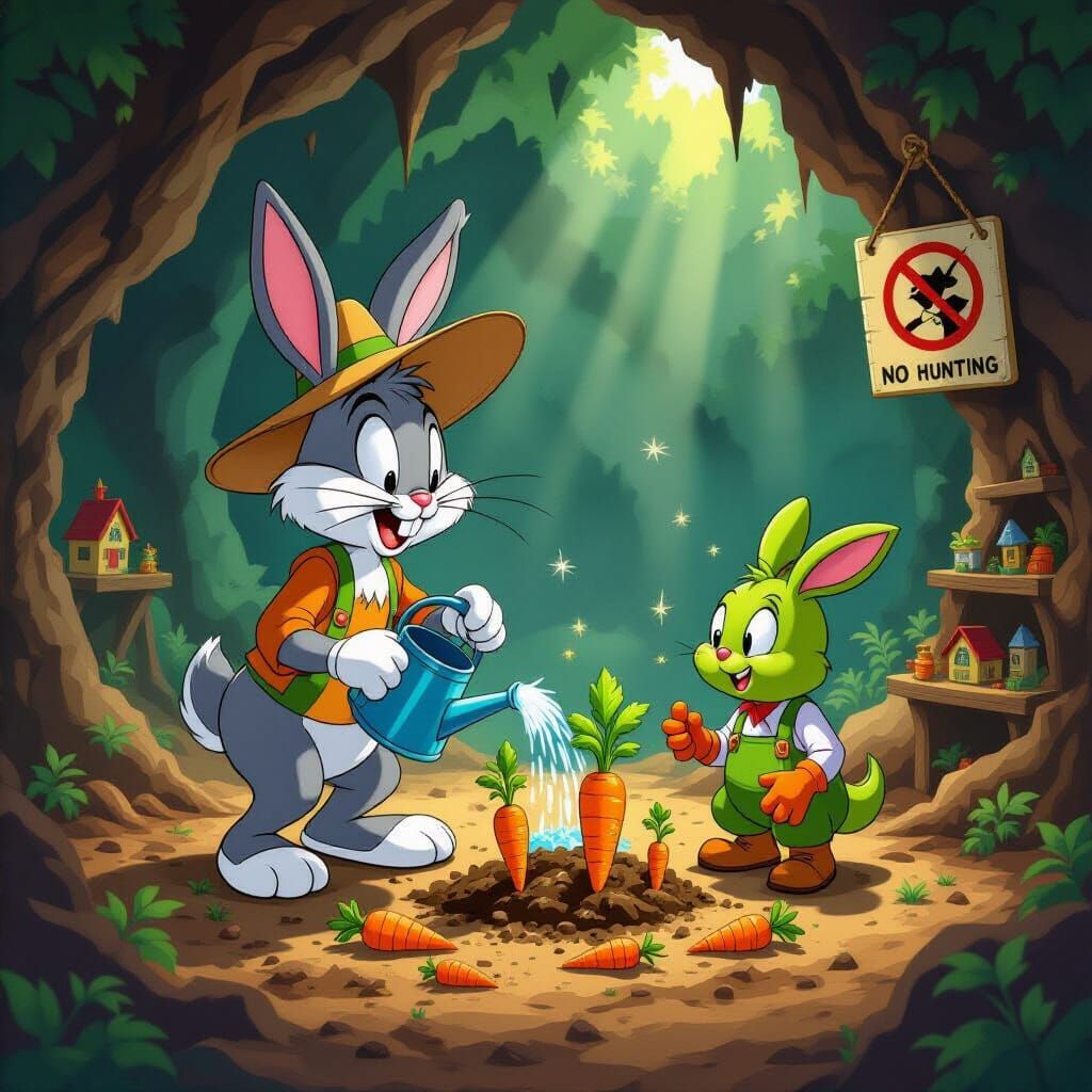 Bugs Bunny's Underground Garden: A Whimsical Animation