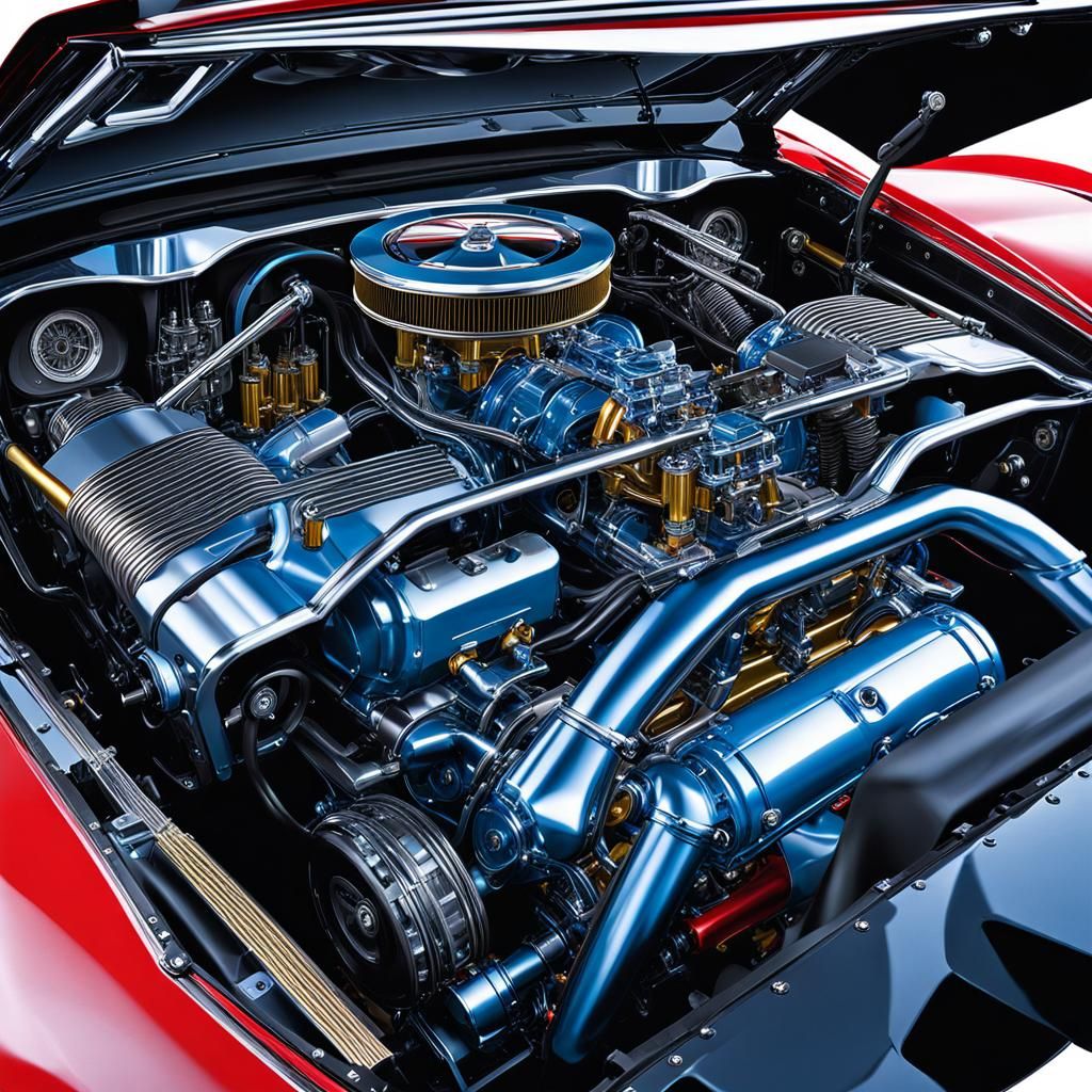 Classic Corvette Cutaway View: Neo-Futurism Meets Digital Ba...