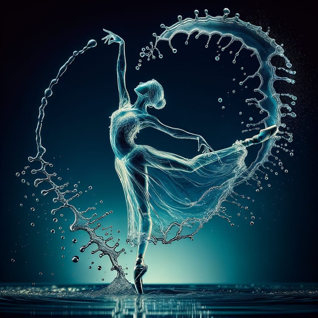 Translucent Water Ballerina in Fine Art Photograph