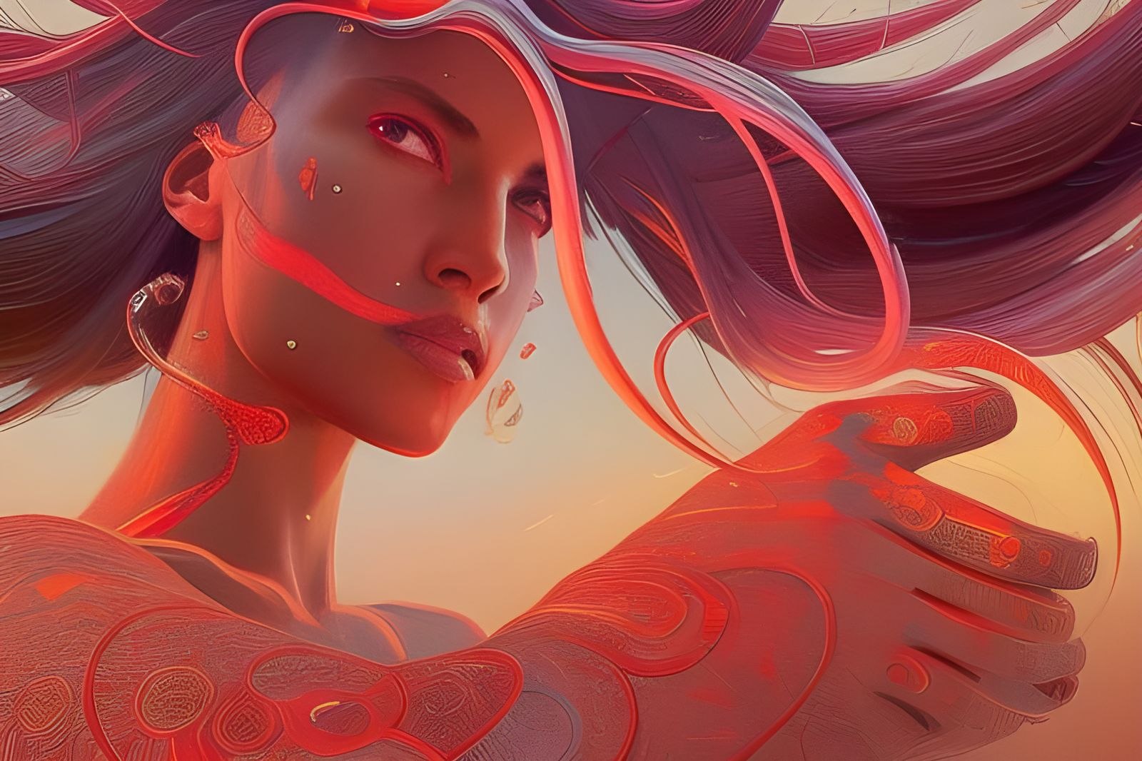 Hyperdetailed Portrait with Dynamic Lighting