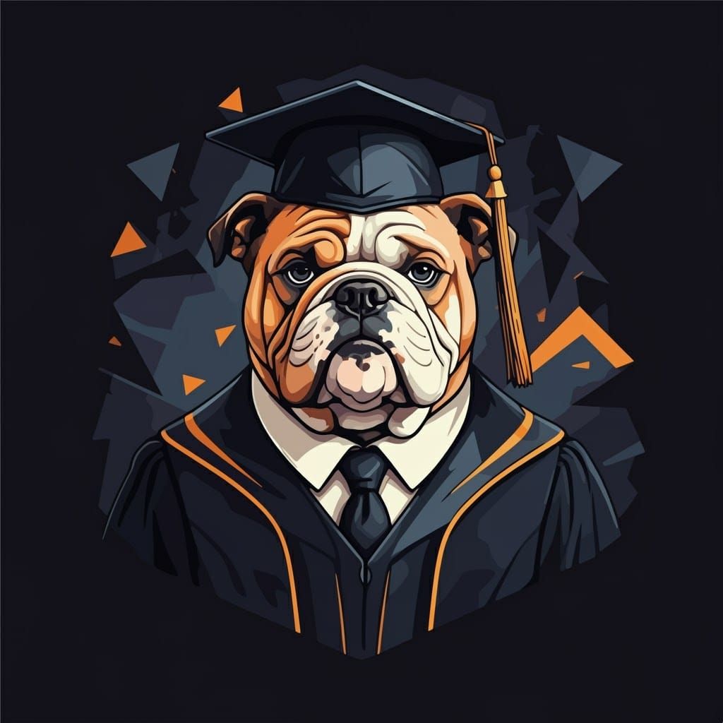 Butler Bulldog Celebrates Graduation in Pop Art Style