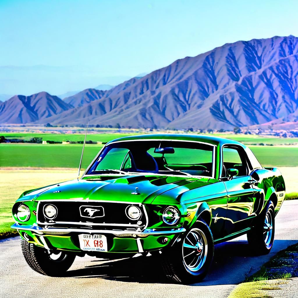 Highland Green 1968 Ford Mustang GT "Bullitt"