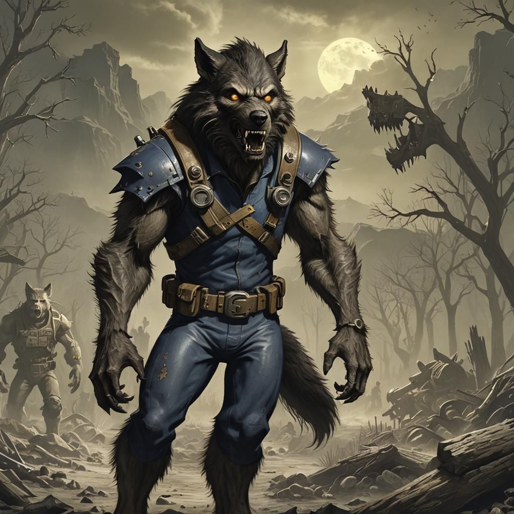Fallout Werewolf Roams Wasteland