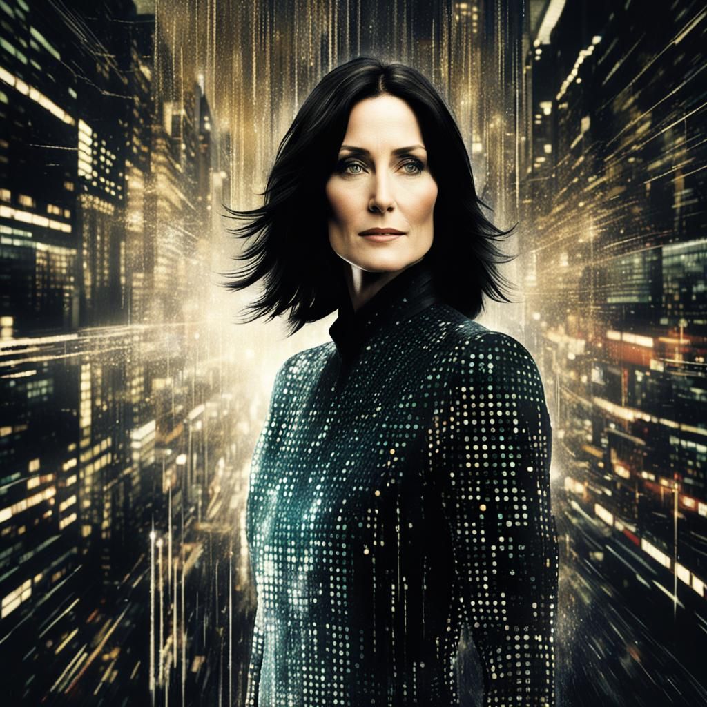 Matrix's Trinity, played by Carrie-Anne Moss