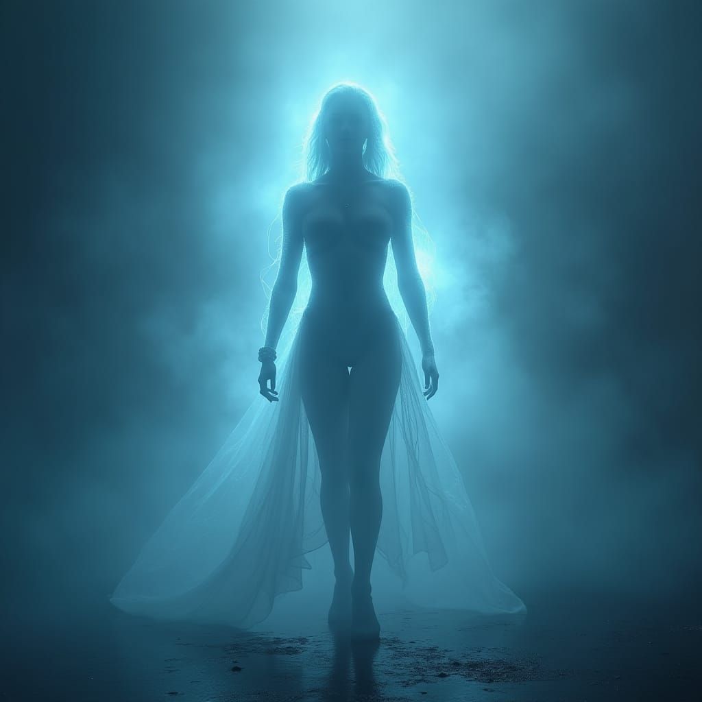 Invisible Woman in Misty Atmosphere: Digital Matte Painting
