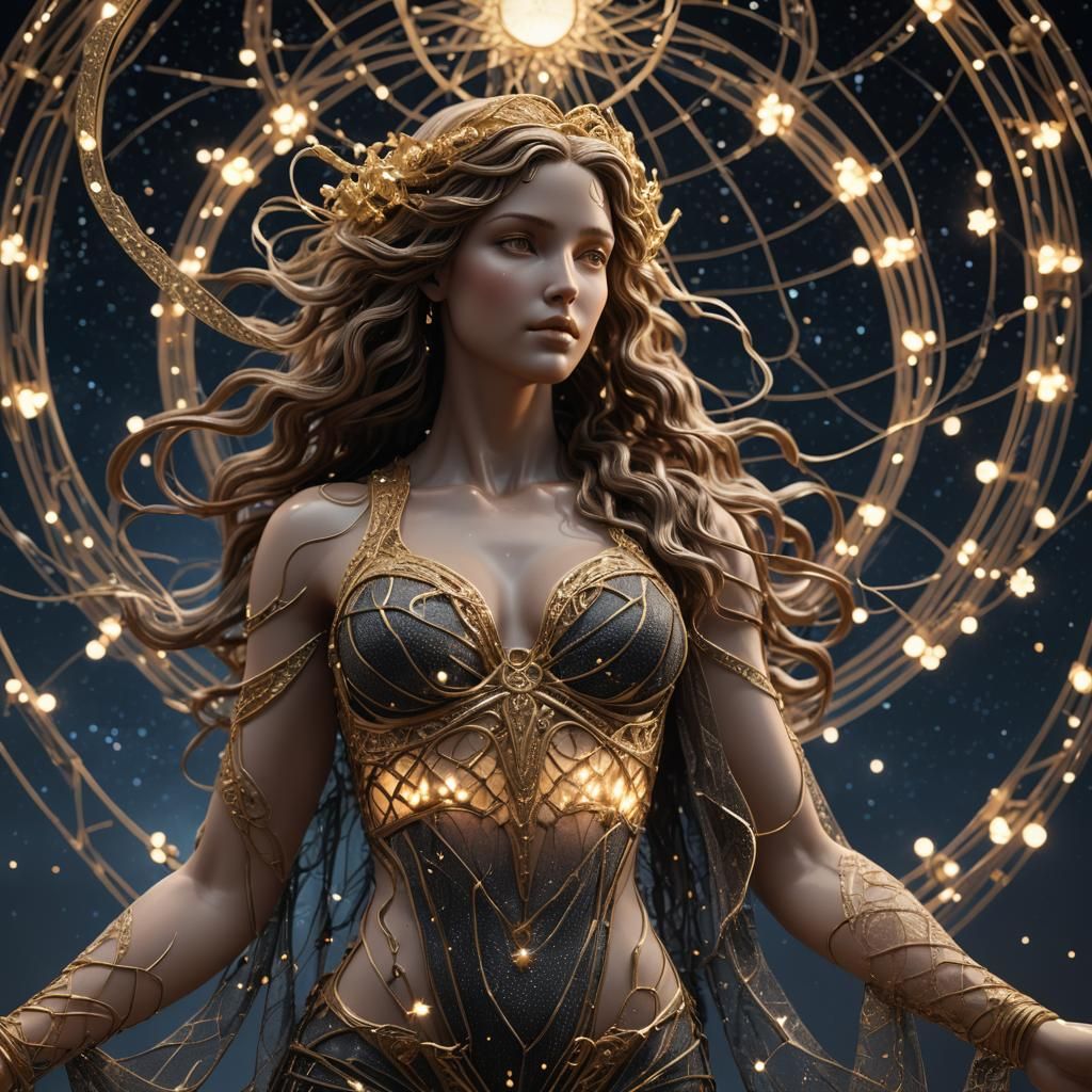 Hyper-Realistic Digital Goddess of Love