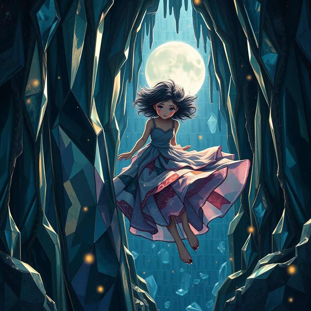 Ethereal Goddess in Iridescent Cosmic Aura