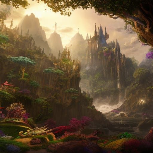 Mythical Creature Theme Park: Fantasy Concept Art