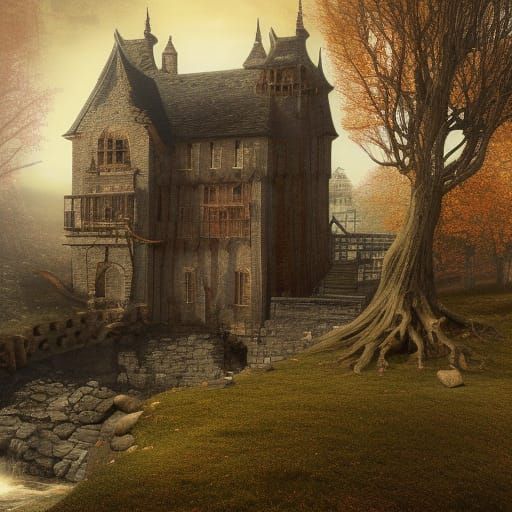 Mysterious Witching Well Matte Painting