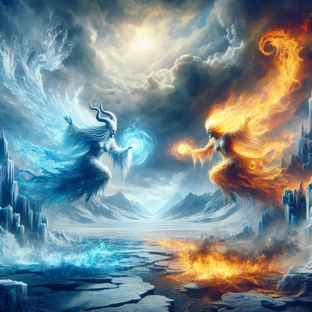 Fire and ice as weapons