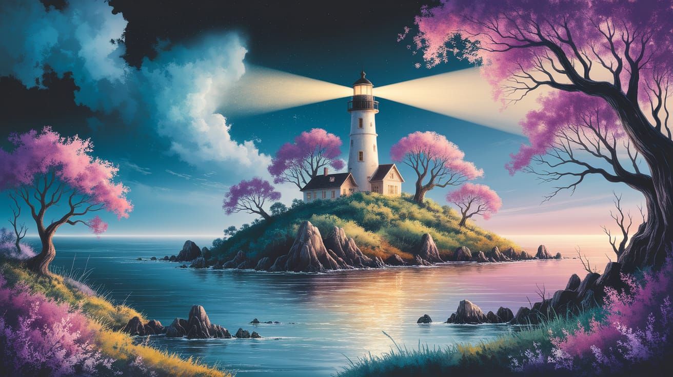 A serene lighthouse