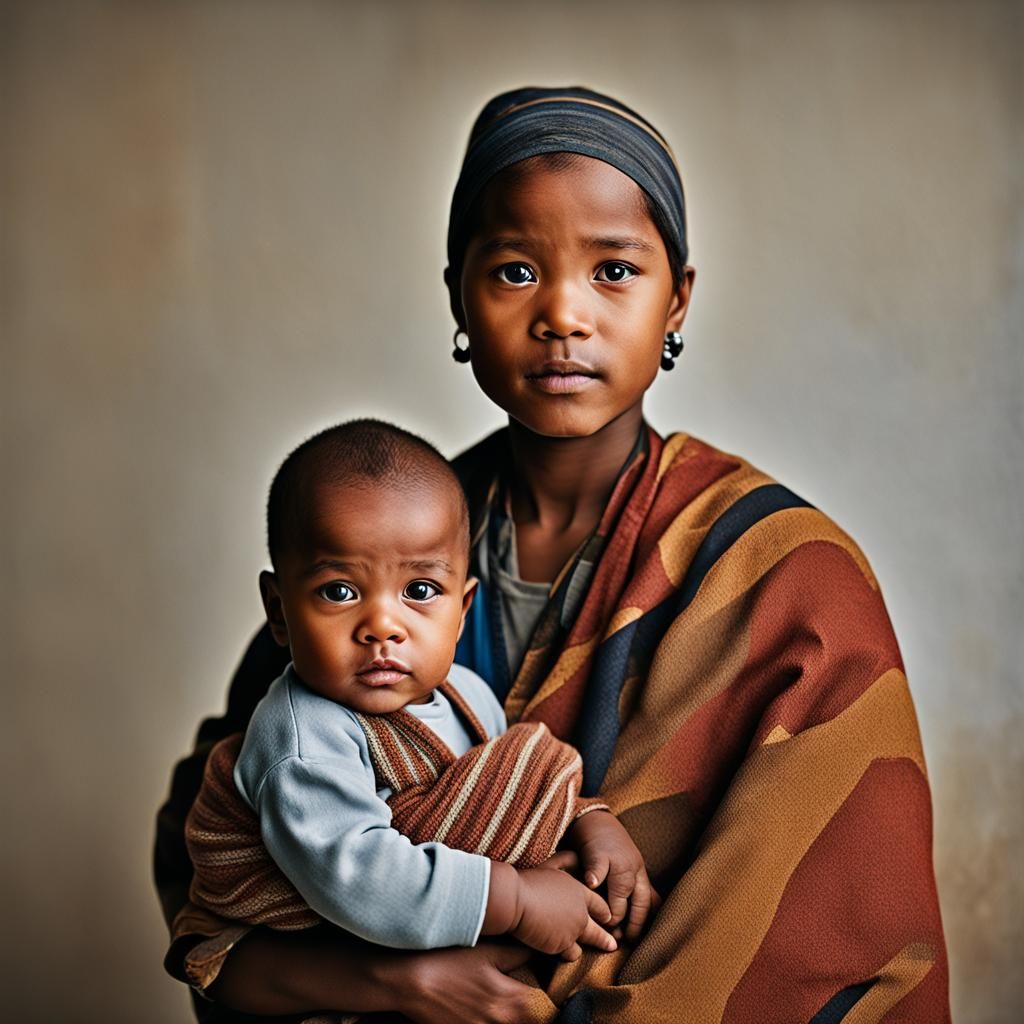 Lilo Pelekai Portrait with Baby, Professional Photography