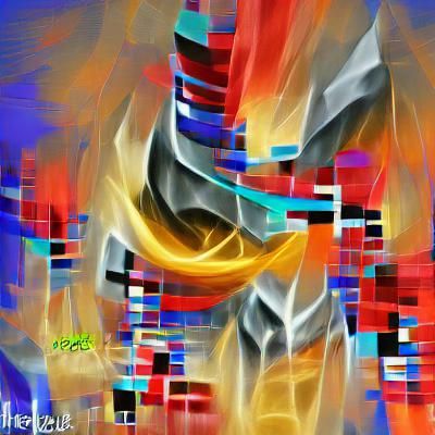 Abstract Acrylic Art Exploring Digital Legacy