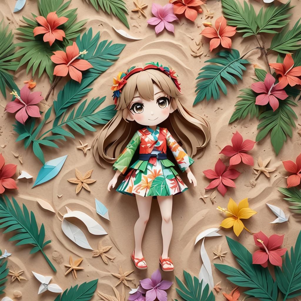 Mary Ann on Gilligan's island By artist "anime", 3d anime art, inspired by WLOP, Artstation, #genshinimpact pixiv, extre...