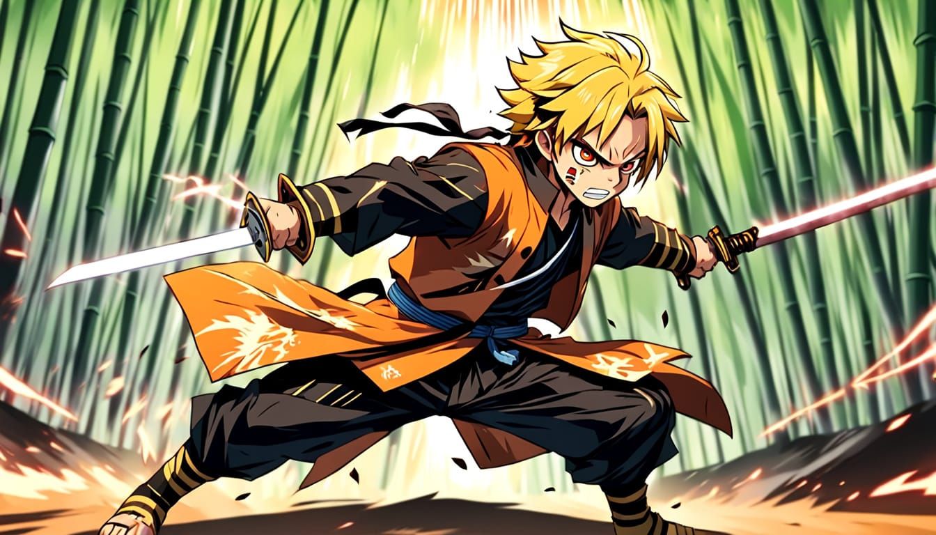 Zenitsu Agatsuma's Thunderous Attack in Demon Slayer