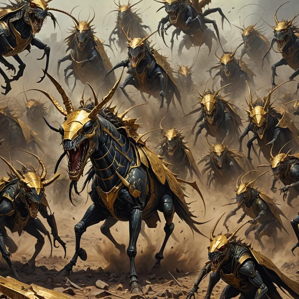 Sinister Locusts Descend: A Dark Fantasy