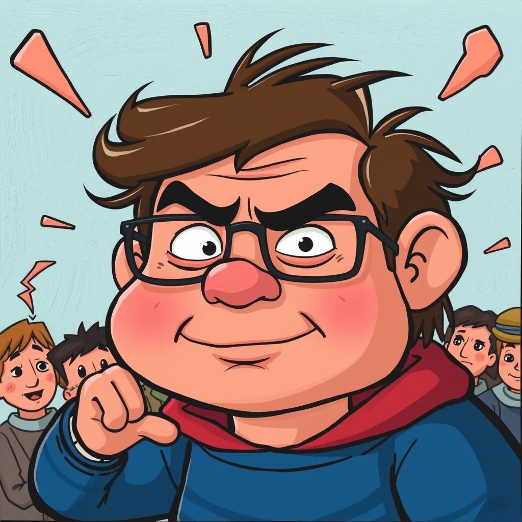 Exaggerated Cartoon Expressionism: Emotional Art