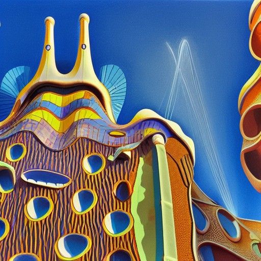 Casa Batllo in Angus McKie Style