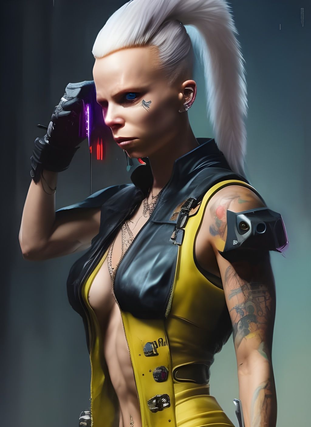 Yolandi Visser as Cyberpunk Character
