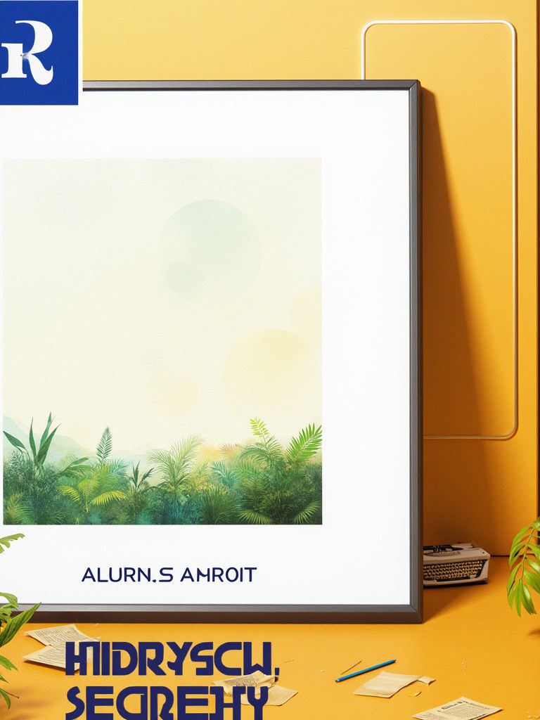 Futuristic Cubicle with Neon Lights and Grainy Gradient