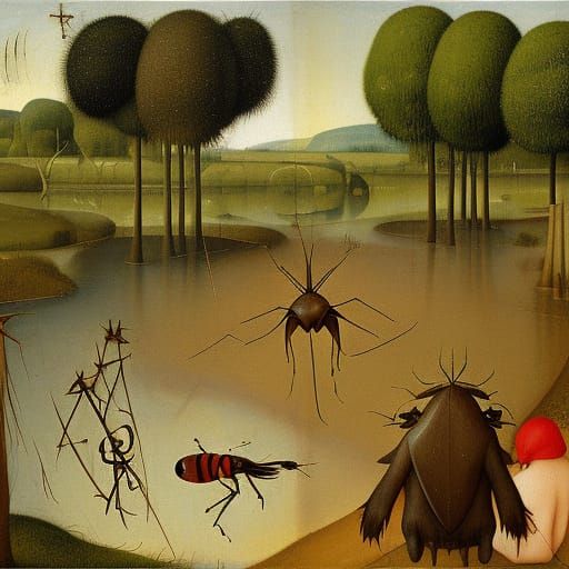 Soviet Factory on Lielupe River: Pixar-Style Digital Art