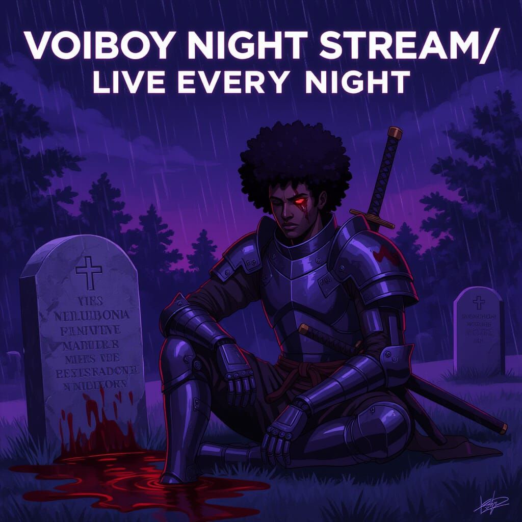 Black Finn the Human After Samurai Battle with Robot Arm