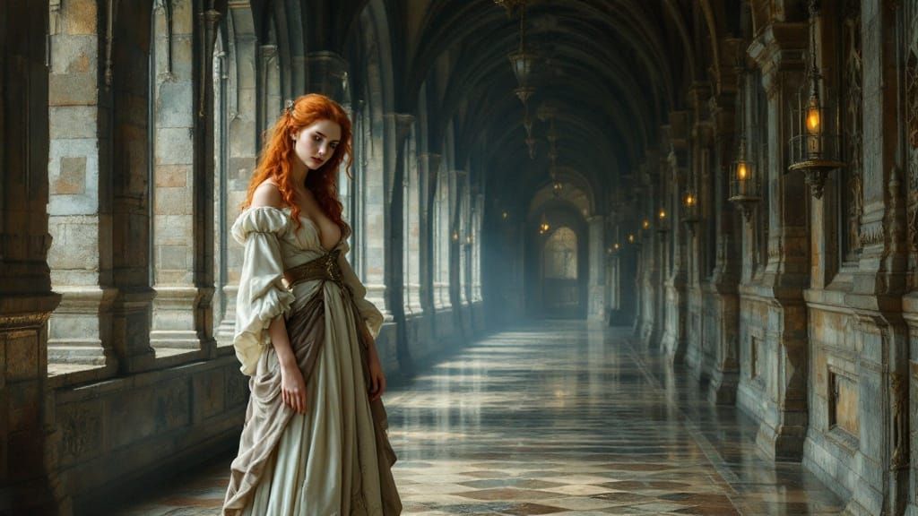 Medieval Beauty in a Gothic Castle