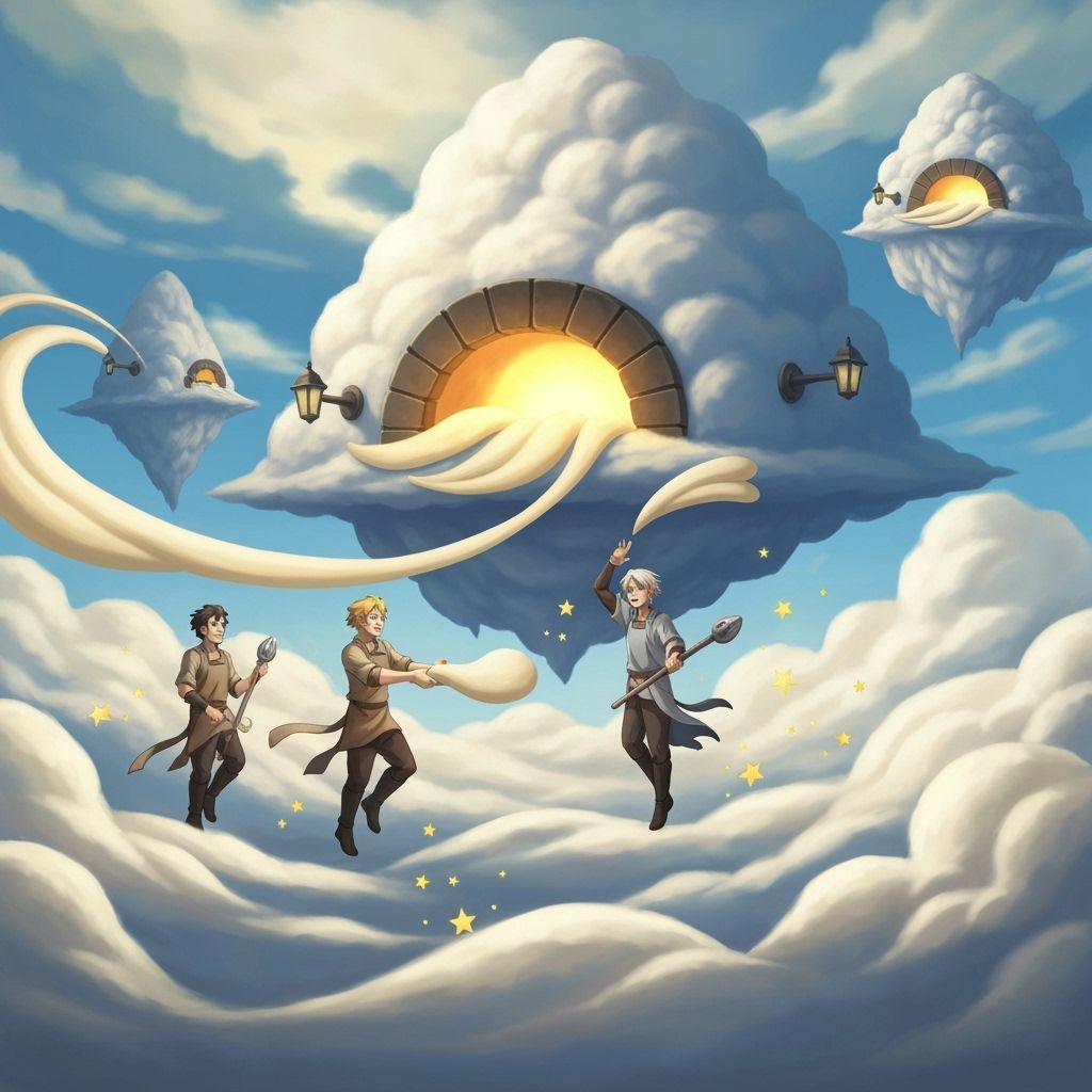 Mages Baking Clouds in Floating Ovens