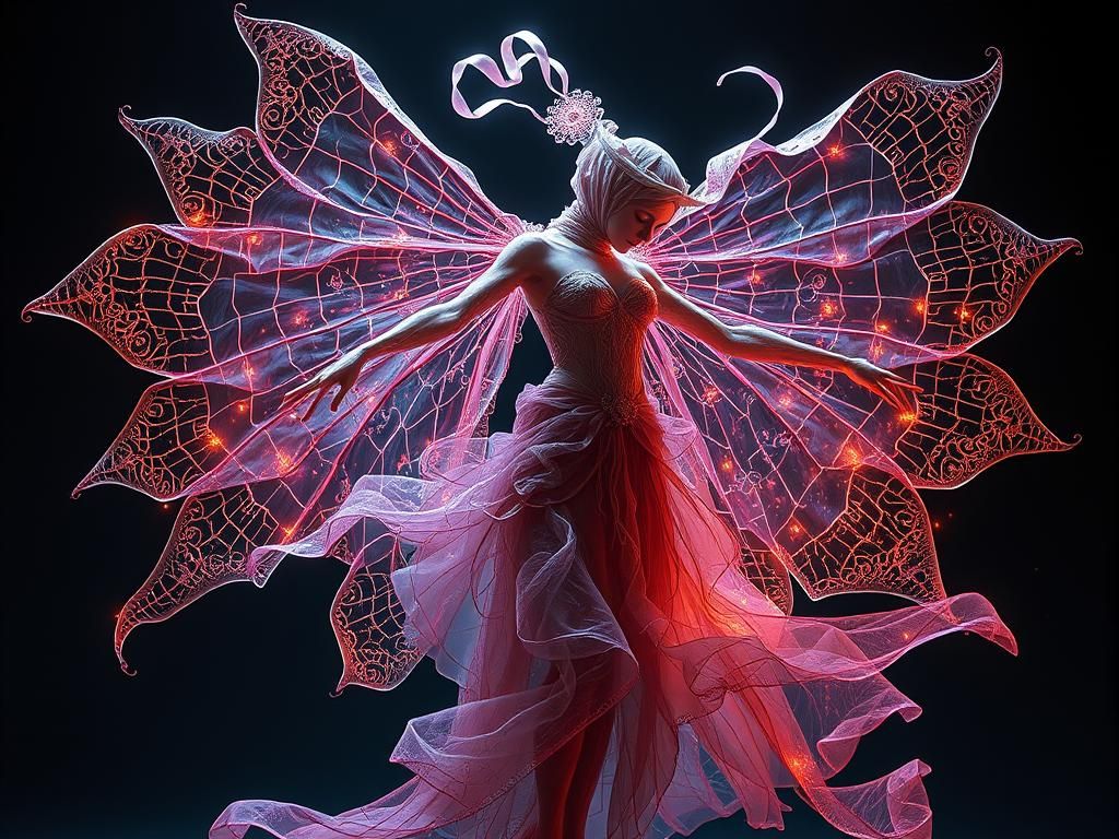 Holographic Automata: Ribbon Dancer in Holopunk Workshop