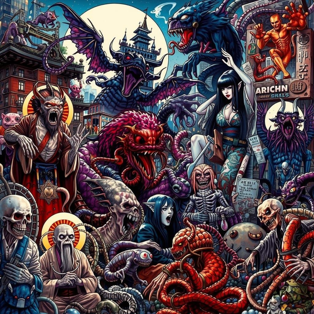 Audrey II & Lo Pan Fusion in Neon City