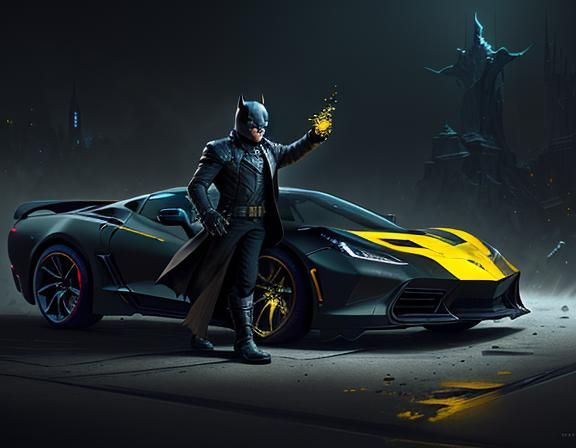 Da Vinci's Batmobile: A Dark Fantasy Concept Art