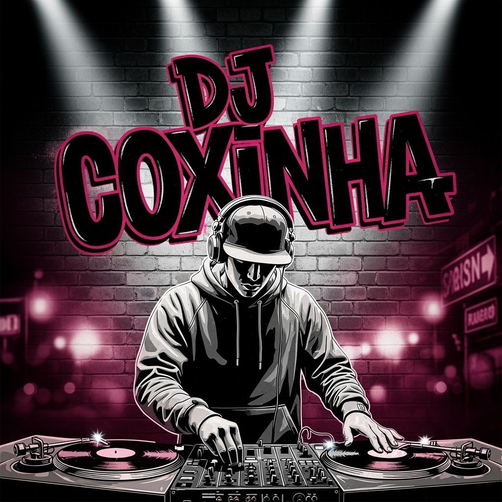 DJ Coxinha Graffiti Logo in Urban Street Art Style
