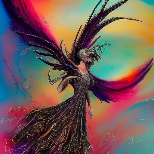 Venomous Incubus in Graffiti Art Style