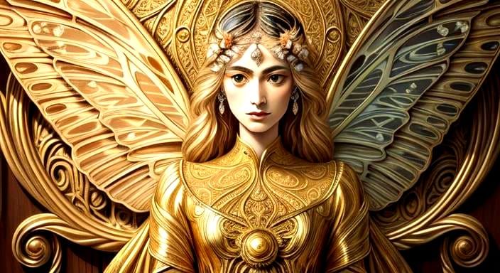 Butterfly Woman: A Surreal Metaphysical Portrait