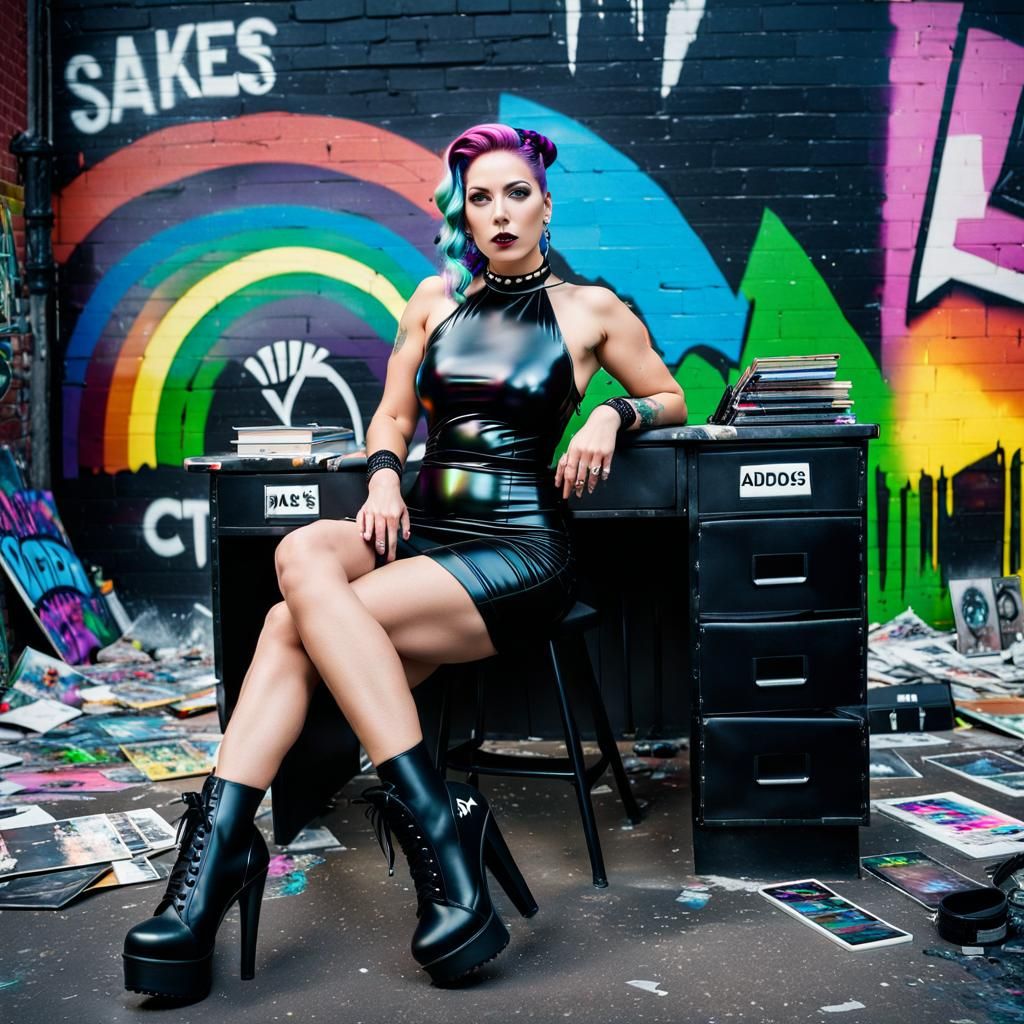 Headmistress in Ruins: Cinematic Film Still