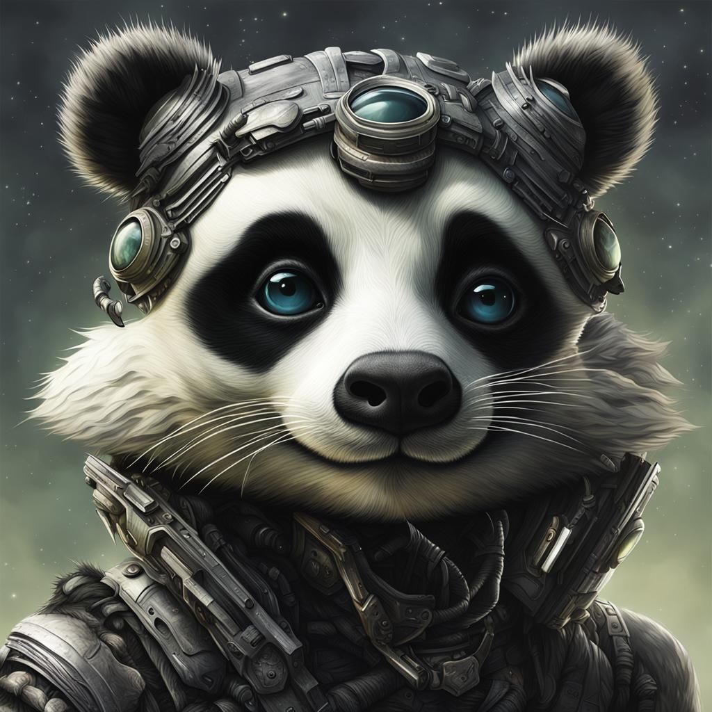 Exoplanet Lifeforms: Panda Raccoon Alien Creatures