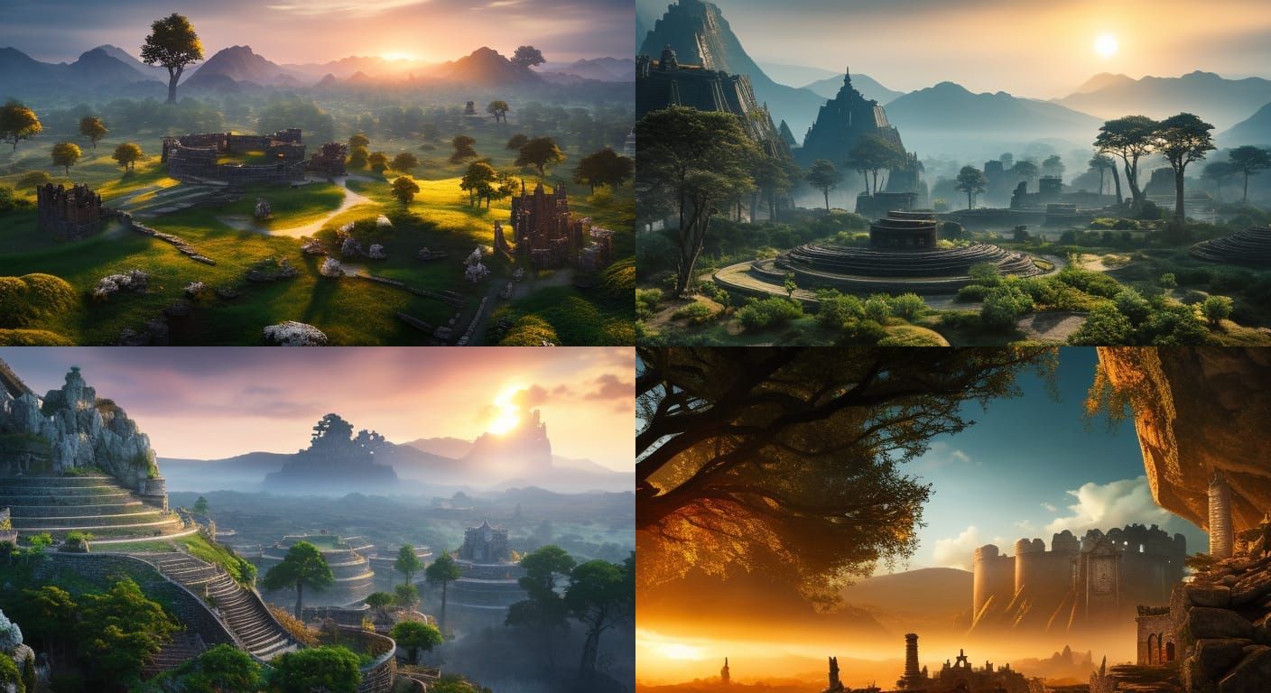 Vast Elden Ring Landscape with Sacred Tree