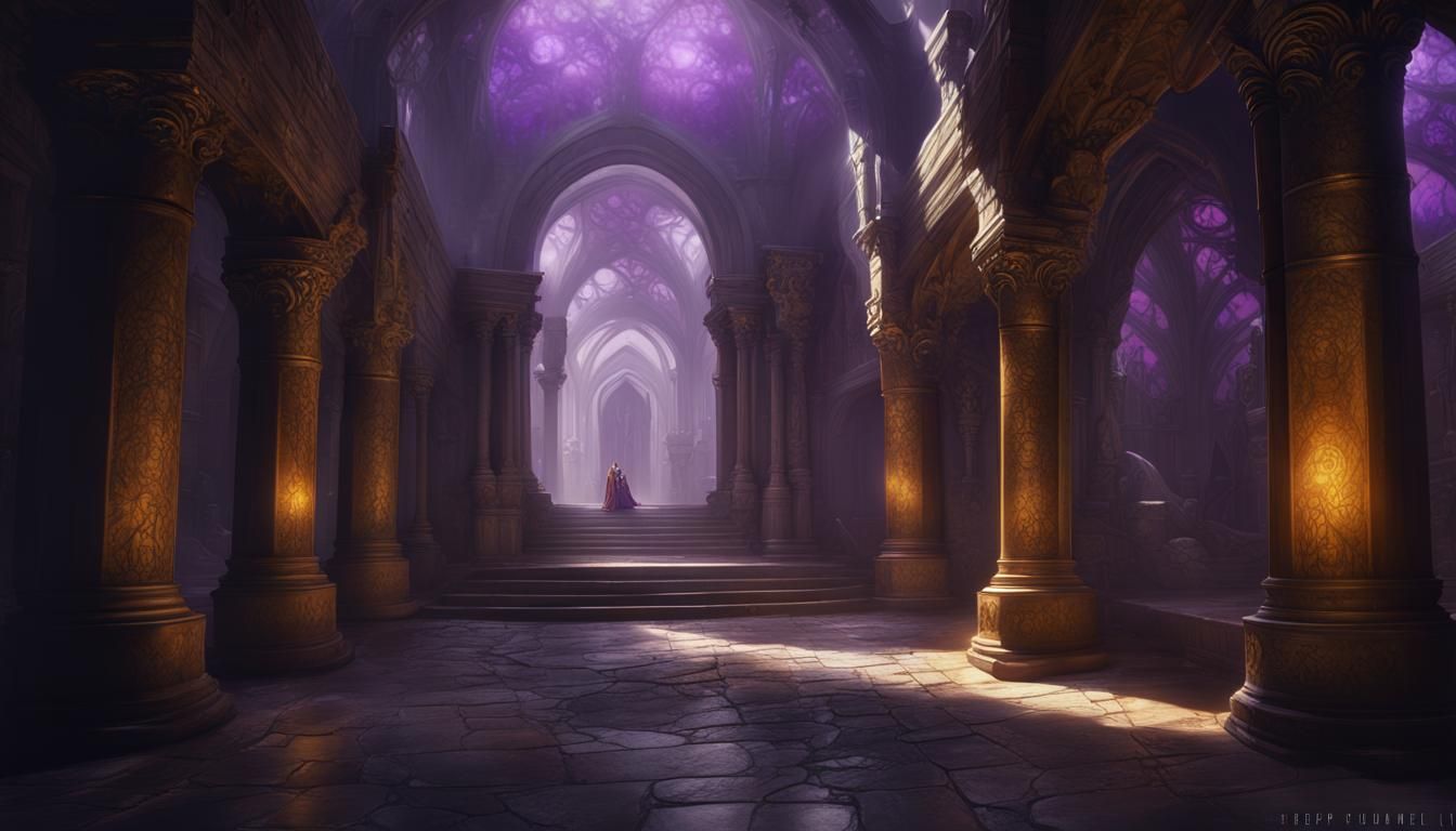 Hall of Stone Heroes: Dark Fantasy Concept Art